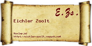 Eichler Zsolt névjegykártya